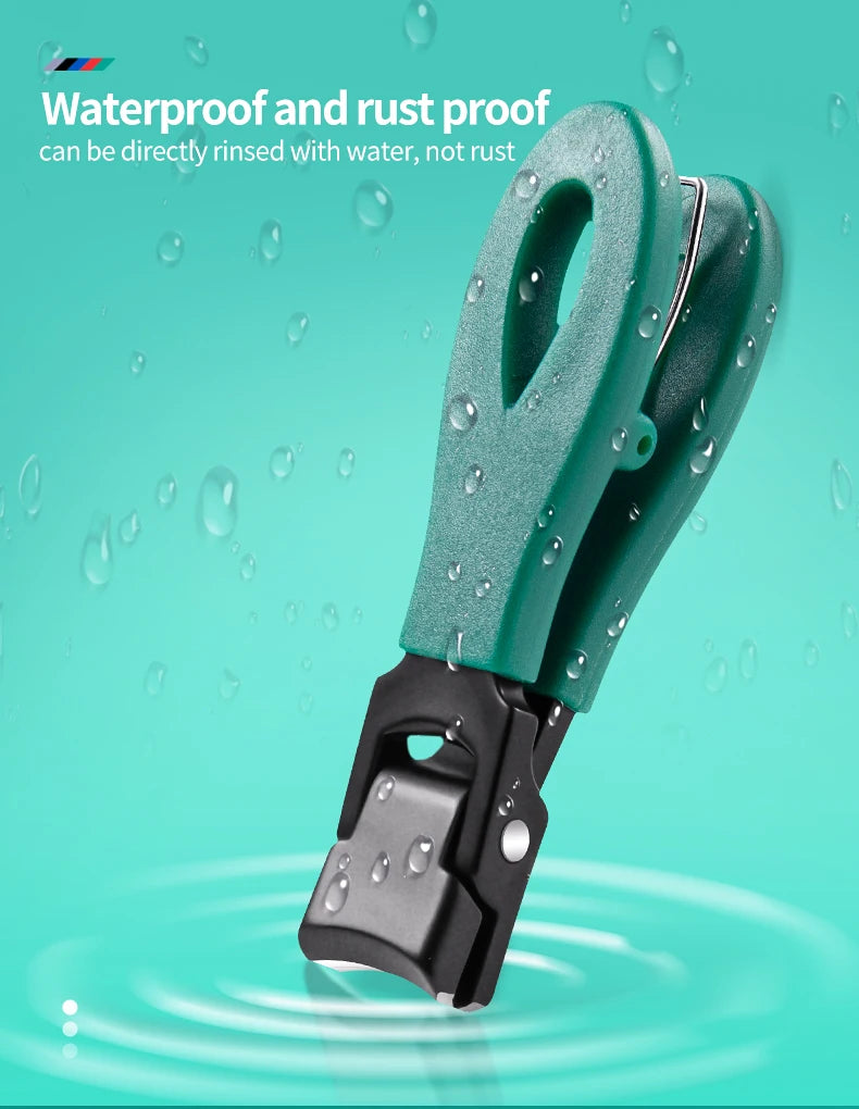 Wide Jaw Thick Toenail Clipper with Nail Catcher
