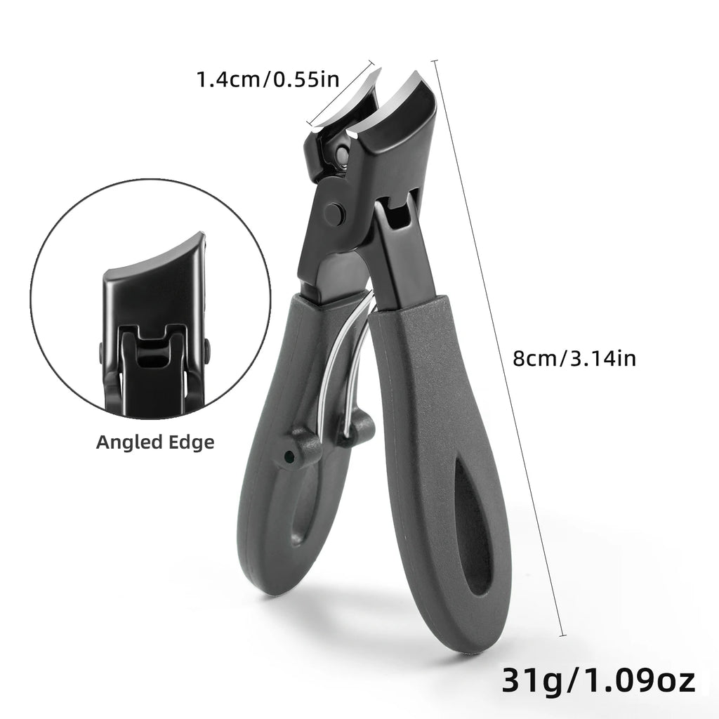 Wide Jaw Thick Toenail Clipper with Nail Catcher