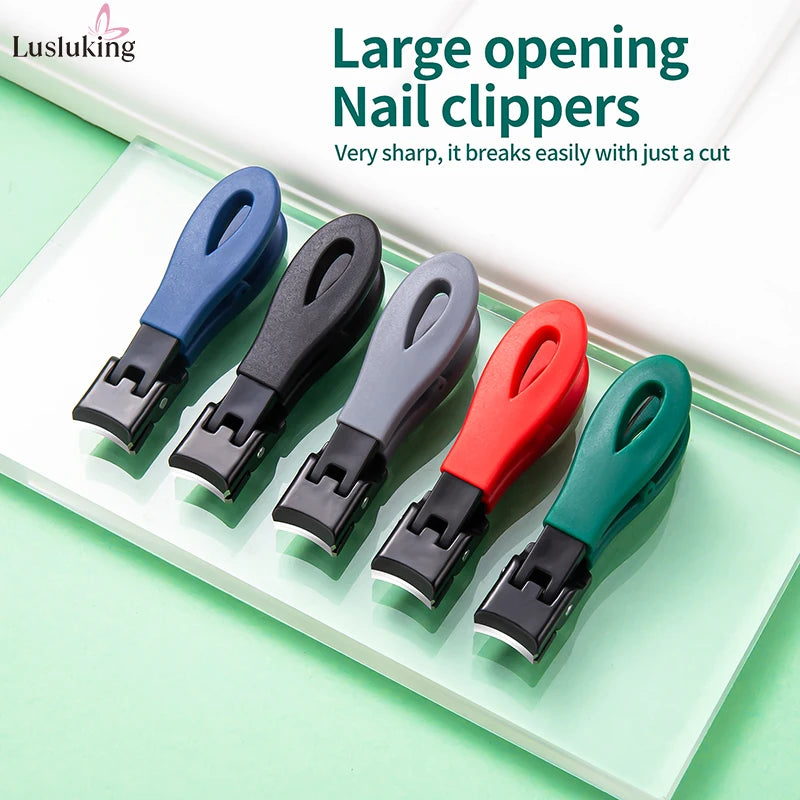Wide Jaw Thick Toenail Clipper with Nail Catcher