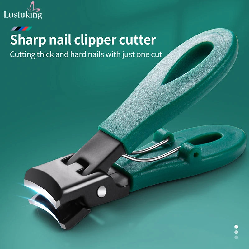 Wide Jaw Thick Toenail Clipper with Nail Catcher