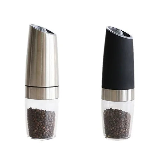 electric pepper mill stainless steel automatic gravity induction salt and pepper grinder adjustable coarseness grinder tools — Oh That's Clever Shop