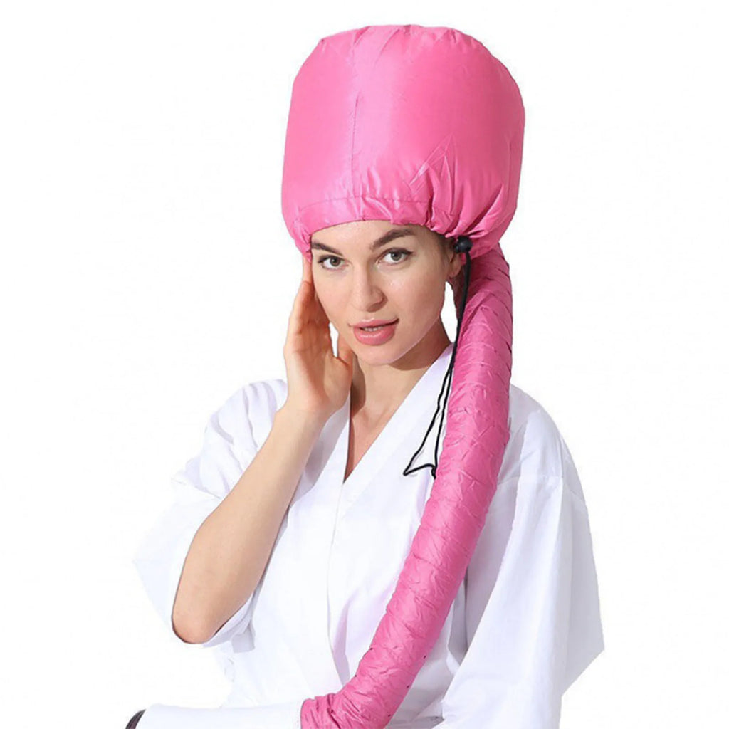 Hair dryer steamer cap for deep conditioning natural hair at home