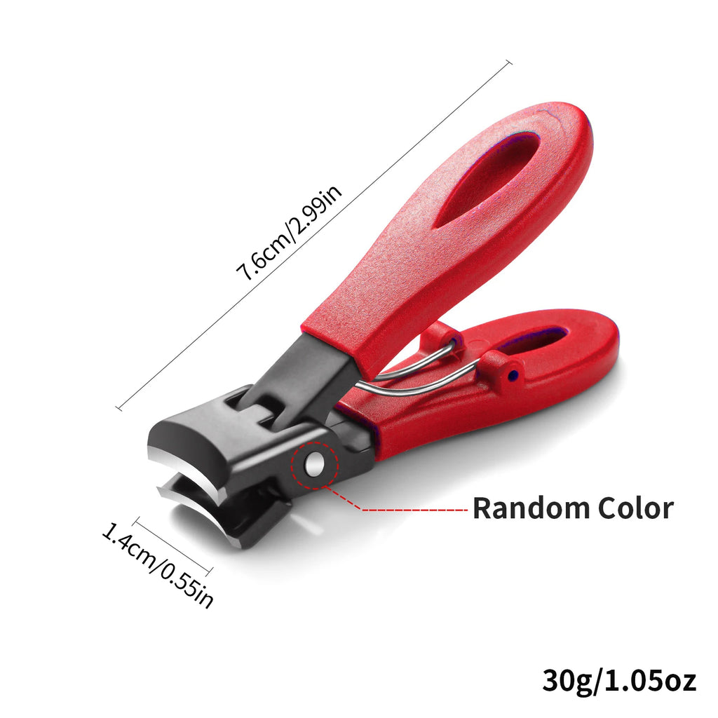 Wide Jaw Thick Toenail Clipper with Nail Catcher