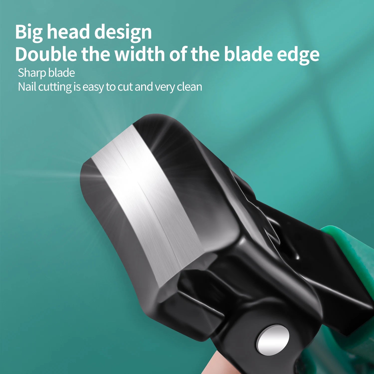 Wide Jaw Thick Toenail Clipper with Nail Catcher