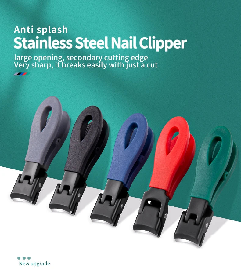 Wide Jaw Thick Toenail Clipper with Nail Catcher