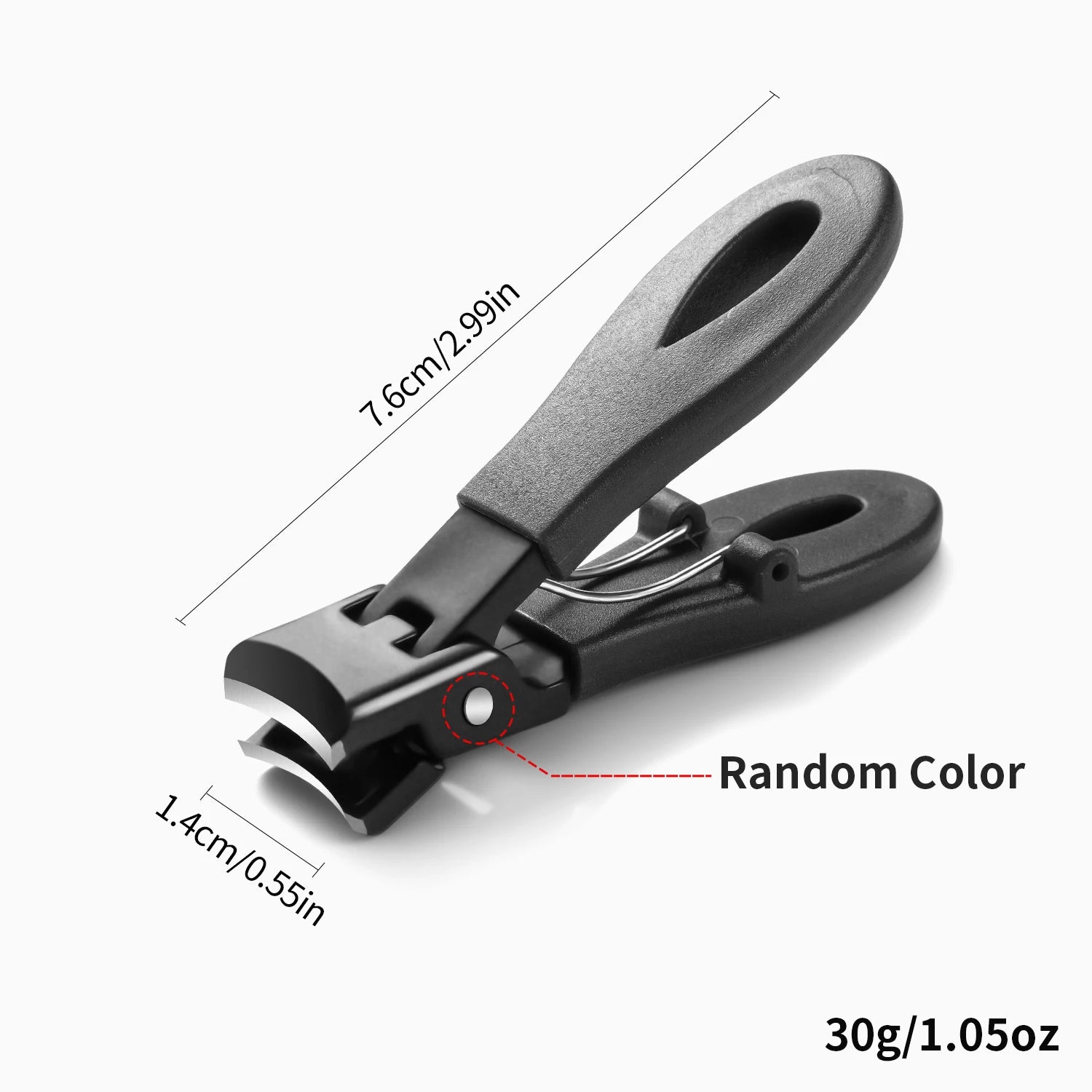 Wide Jaw Thick Toenail Clipper with Nail Catcher