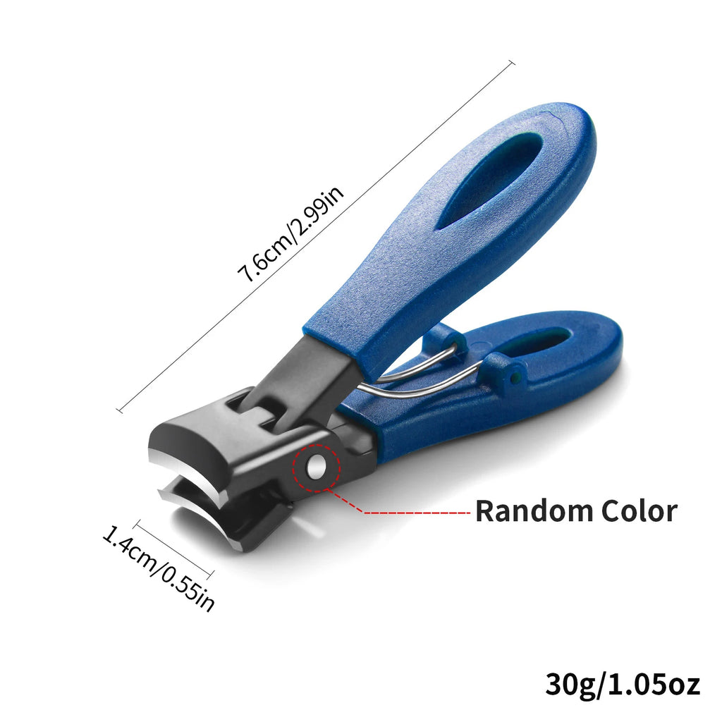 Wide Jaw Thick Toenail Clipper with Nail Catcher