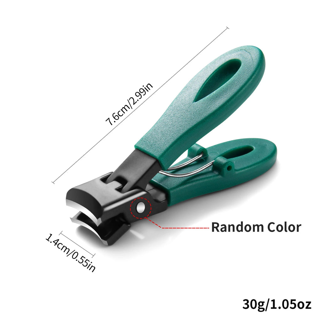Wide Jaw Thick Toenail Clipper with Nail Catcher