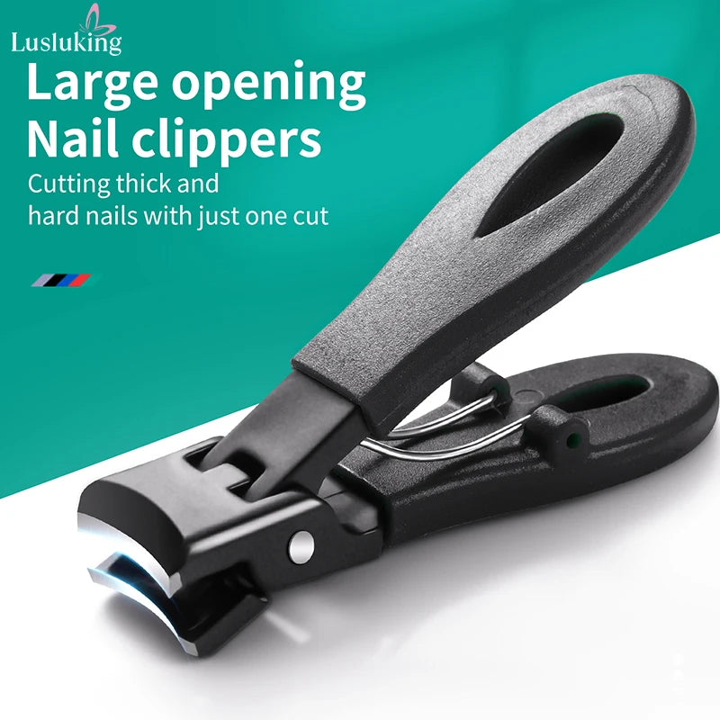 Wide Jaw Thick Toenail Clipper with Nail Catcher
