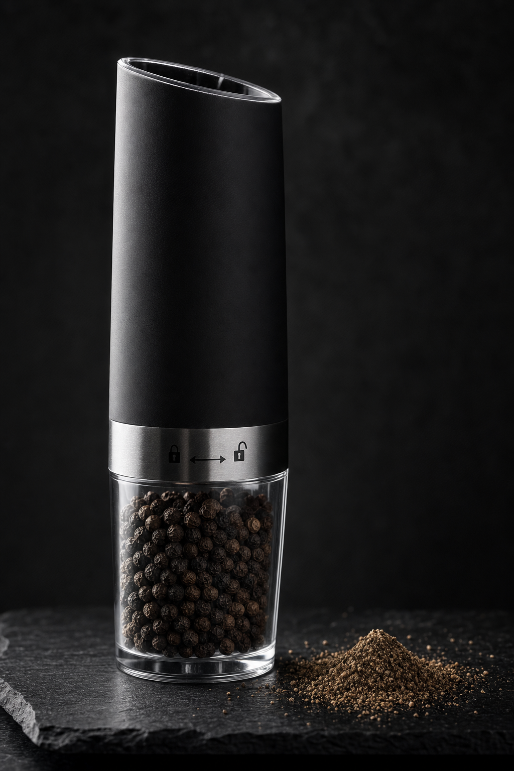 electric pepper mill stainless steel automatic gravity induction salt and pepper grinder adjustable coarseness grinder tools — Oh That's Clever Shop