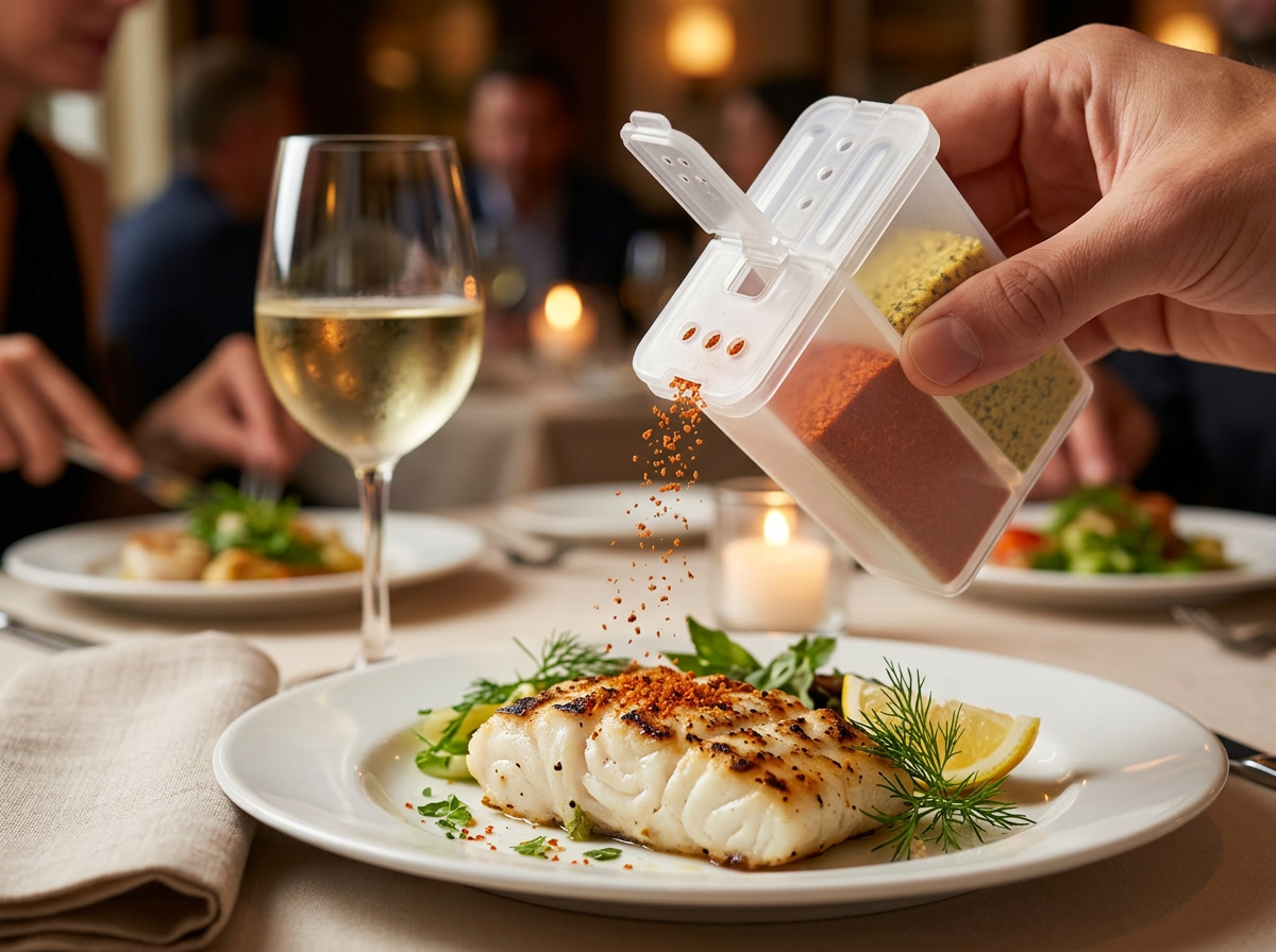 Mini portable seasoning shaker for camping, hiking, and outdoor cooking
