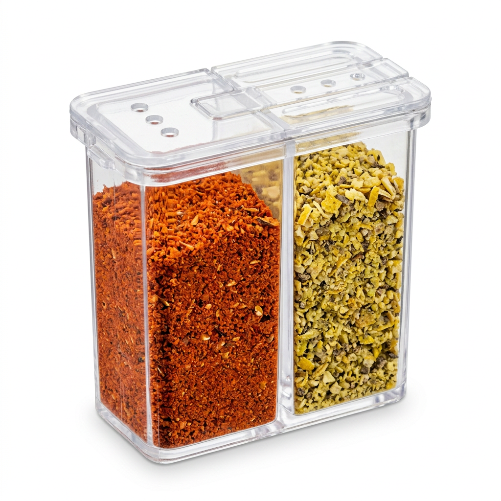 Mini portable seasoning shaker for camping, hiking, and outdoor cooking